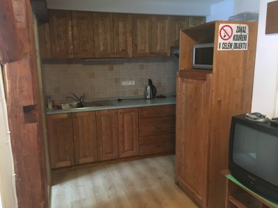 vybavená kuchyně v každém apartmánu, chalupa continental ostružná